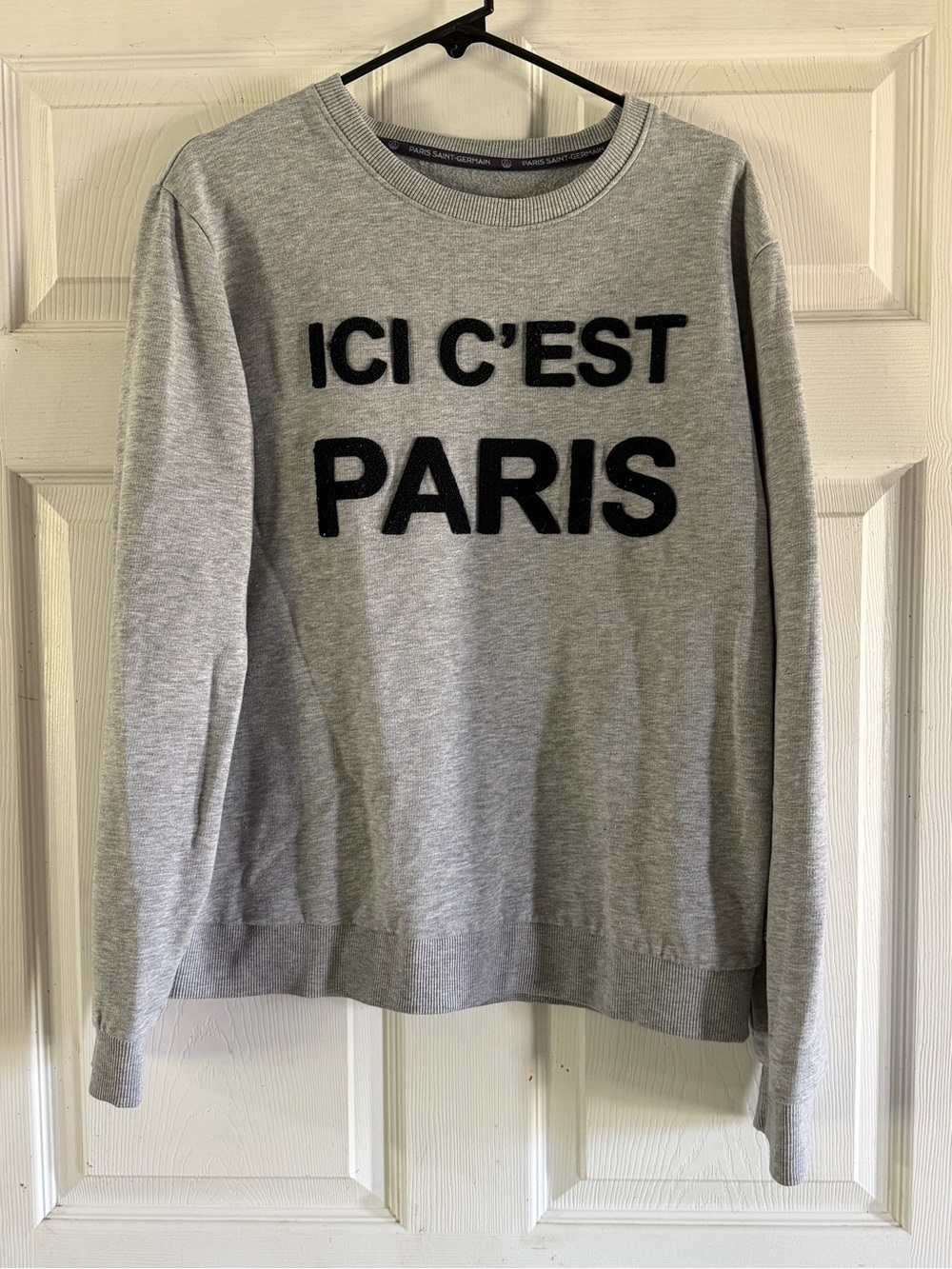 Ici C'est Paris Grey Crewneck Sweater